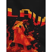 billiga Pojkens 3D Roliga Humor-Bomull Barn Pojkar Svart Grafisk Tecknat Lekfull grafisk t-shirt T-shirt Blus Rund hals Kortärmad Utomhus Vardag Mode Streetwear Designer Tryck Sommar