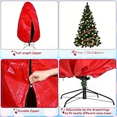 baratos Armazenamento de Natal-Saco impermeável para guardar árvore de Natal - comporta árvores artificiais de 2,3 metros (7,5 pés), com zíper e alças para facilitar o transporte - perfeito para organizar sua casa durante as festas