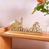 זול רמדאן ועיד-חפצים דקורטיביים, שרף מודרני עכשווי עמיד במים ל קישוט הבית מתנות 1 pc