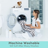 abordables Tapis &amp; Couvertures-Couverture douce et lavable de qualité supérieure pour chiens et chats d'intérieur, idéale pour les chiens de toutes tailles et de tous âges, y compris les chiots.