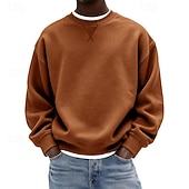 Недорогие Базовые толстовки-Муж. Толстовка Флисовая толстовка Толстовка с капюшоном и пуловером Натяни Синий Черный Белый Желтый Темно синий Вырез под горло Полотняное плетение Для занятий спортом Повседневные Праздники