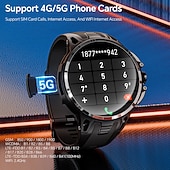 baratos Premium-Relógio inteligente Lokmat Appllp 4 Pro de 1,75 polegadas com 4G LTE, pedômetro, lembrete de chamadas, monitor de sono, compatível com Android e iOS, unissex, GPS, IPX-1, caixa de 50 mm.