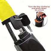 Недорогие Безопасность и защита автомобилей-Универсальный блокиратор рулевого колеса — компактное многофункциональное автомобильное охранное устройство, подходящее для большинства автомобилей, внедорожников и гольф-каров.