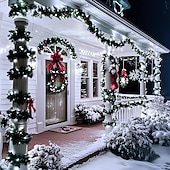 cheap Plug String Lights-Christmas Tree Decorative String Lights Fairy String Lights 8 Function Low Voltage Safety Plug in Holiday Wedding Party Atmosphere Decorative Lights Props 10/20/30/50/100 meters