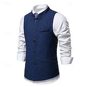 economico Costumi maschili degli anni '20-Retrò Vintage Anni Ruggenti Anni 1920 Gilet Il grande Gatsby Gangster Costume Per uomo Halloween Carnevale Mascherata Festa &amp; Sera Adulti Gilet