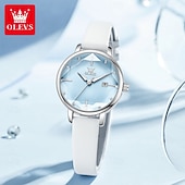 Χαμηλού Κόστους Ρολόγια Quartz-OLEVS Μόδας Δώρο για τη Γιορτή της Μητέρας για Ρολόγια Γυναικών Πολυτελής Μάρκα Πρωτότυπο Ρολόι Quartz για Γυναίκες Αδιάβροχα Ατσαλένια Λαμπερά Ρολόγια 5656