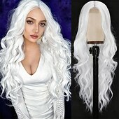 お買い得  カーニバルウィッグ-カーニバルウィッグ2026 ピンク レッド パープル カール ウェーブ ロング 合成フェスティバルウィッグ マルディグラ パレード コスプレ衣装ヘア のために 女性