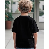 abordables Humor Divertido 3D del Niño-Algodón Niños Chico Negro Graphic Jerga divertida 67 Camiseta Blusa Cuello Barco Manga Corta Exterior Uso Diario Moda Ropa de calle Design Estampado Verano