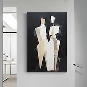 ieftine Picturi cu Oameni-Hang-pictate pictură în ulei Pictat manual Vertical Abstract Oameni Modern Fără a cadru interior