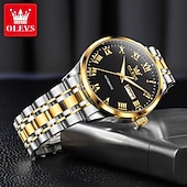halpa Mekaaniset kellot-OLEVS Miesten Mekaaninen Kello Luksus Muoti Liiketoiminta Rannekello Automaattinen Mekaaninen Kello Vesitiivis loistava Ruostumaton Teräs Viikko Miesten Kello