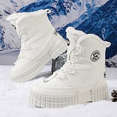 preiswerte Winter- und Schneestiefel-Schwarze, wasserdichte Herren-Winterstiefel mit Fellfutter und griffiger Sohle – strapazierfähiges und isoliertes Schuhwerk für Schnee, Wanderungen und Winterabenteuer