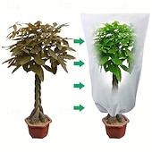 ieftine incalzire racire-2 buc huse pentru plante, protecție împotriva înghețului, pungi reutilizabile pentru plante în aer liber, cu șnur, pentru arbuști și copaci de exterior