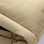 levne Pánské kabáty a parky-Pánské Zimní kabát Puffer bunda S vycpávkou Kapsy Kostka Polyester Venkovní Ležérní Denní Standardní Módní Šik ven Na běžné nošení Zahřívací Zima Barevné bloky Černá Trávová zelená Khaki Puffer Jacket