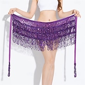 cheap Skirts-Carnival 2026 Rio Carnival Samba Dancewear Belly Dance Skirt Hip Scarf Dance Hip Belt Latin Dance Hula Hip Scarf Brazil Festival Performance Costume