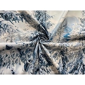 tanie Leśny gobelin-gobelin z zimowym śniegiem, las, białe Alpy, góra, zimowa scena, gobelin ze śnieżnym krajobrazem leśnym, dekoracja ścienna do sypialni, salonu, akademika, dekoracja domu