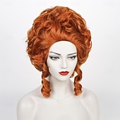 halpa Historialliset peruukit-Auburn Brown Victorian - peruukki Rococo -pukuun 1700-luvun siirtomaaprovinsseja vintage barokkihiuksia pörröisiä naisia karnevaalijuhliin