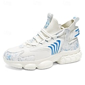 ieftine Pantofi de alergare pentru bărbați-Adidași sport albaștri și argintii pentru bărbați - pantofi de alergare de înaltă performanță cu design dinamic, ideali pentru stiluri de viață active și activități în aer liber