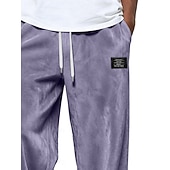 baratos Perna Reta-Homens Calças Esportivas Calça de moletom com pernas largas Calças Calças de moletom abertas Com Cordão Cintura elástica Tecido Respirável Comprimento do joelho Esportes Casual Diário Roupa de rua