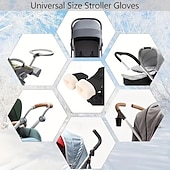Недорогие отопление охлаждение-перчатки-муфты для колясок - зимние ветрозащитные и с флисовой подкладкой, с толстыми ручками