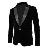 preiswerte Herren Kostüme der 1920er Jahre-Retro Vintage Goldene Zwanziger 1920er Smoking Anzüge &amp; Blazer langarm Der große Gatsby Gentleman Einfarbig Kostüm Herren Karnevalskostüm Karneval Neujahr Cocktailparty Themenparty
