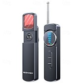 abordables Sensores y alarmas de seguridad-Detector de cámara oculta y de insectos, detector de cámara estenopeica: ideal para viajes, vehículos, hoteles y seguridad del hogar.