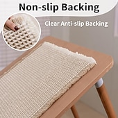 levne Koupelnová rohož-Vaflová koupelnová předložka, boho koupelnové koberečky, protiskluzové, pratelné, super savé a rychleschnoucí, malé koupelnové předložky, farmářská koupelnová dekorace, 18'' x 30'', khaki a bílá