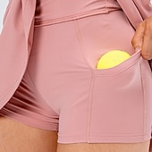 economico Gonne e Skorts da Donna-Per donna Tinta unita Gonna casual Gonne da tennis Gonne a pieghe Gonna sportiva Elastico Traspirante Tennis Pickleball Yoga Pantaloni Nero Bianco Rosa Abbigliamento da tennis