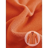 tanie Casualowe kurtki-Męskie Kurtka outdoorowa Kurtka polarowa Formalny Dom Keep Warm Kieszeń Podstawowy Wiosna Jesień Zima Jednokolorowe Aktywny Neutralny Kołnierzyk koszuli Regularny Ciemnoszary Czarny Fioletowy