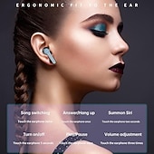 Недорогие Истинные беспроводные наушники (TWS)-9D стерео Bluetooth наушники TWS беспроводные Bluetooth 5.1 наушники водонепроницаемая спортивная гарнитура с шумоподавлением внутриканальные наушники с зарядным кейсом подарок на День Святого