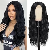 baratos Perucas de Carnaval-Peruca de Carnaval 2026 Loiro Preta Branco Encaracolado Ondulado Longo Peruca sintética para festivais Mardi Gras Parada Cabelo para fantasia de cosplay para Feminino