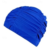 abordables Swim Caps -Ruched Swim Cap Shower Caps Bathing Cap for Adults Polyester / Polyamide Waterproof Hair Protection Surfing Beach