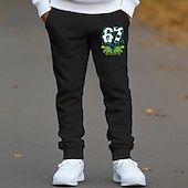  Универсальные Мальчики 3D Графика 67 Брюки Штаны Весна Осень Уличный стиль Классический Дети 4-12 лет на открытом воздухе спорт Повседневные Стандартный