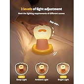 voordelige Nursery Night Lights-Nachtlampje voor de kinderkamer, magnetische wandlamp met kattenklauw, aanraaklamp voor op het bed, schattig dimbaar siliconen nachtlampje, grappig cadeau voor tieners en volwassenen, decoratie voor