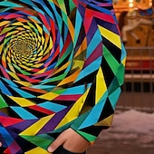 preiswerte Jungen 3D Vision &amp; Geometrie-Jungen 3D Grafik Geometrisch Optische Täuschung Sweatshirt Langarm Frühling Herbst Mode Basic Kinder 4-12 Jahre Rundhalsausschnitt Outdoor Lässig Täglich Normale Passform