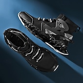 economico Scarpe da Corsa per Uomini-sneakers da uomo in rete rossa: design leggero con supporto ammortizzato, ideali per lo shopping natalizio e le occasioni festive