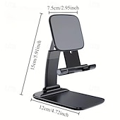 cheap Phone Holder-Adjustable Desktop Phone Holder - Compact Foldable Height-Adjustable Stand with Universal Compatibility