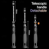 abordables Tournevis et clés-Jeu de tournevis magnétique 32 en 1 avec étui, comprend un kit d&#039;outils de réparation de précision 30 bits, un outil de tournevis torx pour bijoutiers, montres, téléphones, ordinateurs portables,
