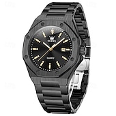 levne Quartz hodinky-OLEVS pánské quartzové hodinky obchodní luminiscenční kalendář vodotěsné dekorativní nerezové hodinky