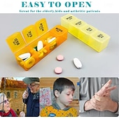 levne úschovna zavazadel a cestování-týdenní organizér na léky, malá krabička na léky 7 dní v týdnu 4krát denně, cestovní krabičky na léky bez BPA, olej z tresčích jater, organizér na léky s 28 přihrádkami pro uložení spousty léků,