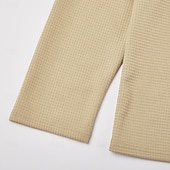 voordelige Wafelgebreid T-shirt-Voor heren Wafel T-shirt T-shirt Wafel Henley-shirt Lange mouw Polo kraag Stoppen Kwart ritssluiting Herfst Herfst winter Effen Kleur Met Textuur Traditioneel / Vintage Casual Vetoketju Kleurenblok