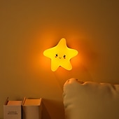 cheap Decorative Lights-Star Moon Cloud Light Rechargeable Sleep Companion Night Light Silicone Patting Light Bedroom Bedhead Cute Atmosphere Light