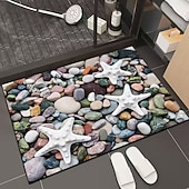baratos Tappeto da bagno-3D Optical Illusion Doormat Visual Trap Floor Mat Non Slip Water Absorbing for Bathroom Shower Entryway Indoor Outdoor Diatomaceous Earth Quick Dry Absorbent 20 x 31 inch
