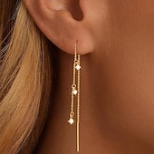 cheap Earrings-1 Pair Earrings For Women's Street Date Festival Stone Vintage Style