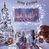 cheap Plug String Lights-Christmas Tree Decorative String Lights Fairy String Lights 8 Function Low Voltage Safety Plug in Holiday Wedding Party Atmosphere Decorative Lights Props 10/20/30/50/100 meters