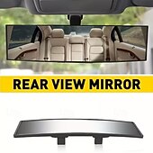 Недорогие Сервис транспортных средств-Автомобильное зеркало заднего вида, широкоугольное выпуклое зеркало с креплением, универсальное, подходит для автомобилей, внедорожников, грузовиков - прочный АБС-материал, простая установка,