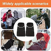 Недорогие отопление охлаждение-перчатки-муфты для колясок - зимние ветрозащитные и с флисовой подкладкой, с толстыми ручками