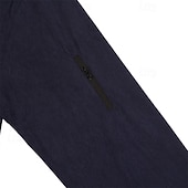 economico Polo classica da uomo-Per uomo Camicia di Velluto a Coste Polo con zip Sport all&#039;Aperto Casuale Collo Alto Colletto Mao Manica Lunga Moda Essenziale Semplice Zip a un quarto Inverno Primavera &amp; Autunno Autunno &amp; Inverno