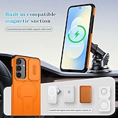 cheap Samsung Cases-Phone Case For Samsung Galaxy S25 Ultra Plus S25 Edge S24 S23 S22 A36 A26 A16 A55 5G A35 5G Back Cover with Stand Holder Shockproof Armor PC PU Leather