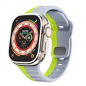 cheap Apple Watch Bands-Sport Band Sport Loop Compatible with Apple Watch band 38mm 40mm 41mm 42mm 44mm 45mm 49mm Multilayer Two Tone Luxury Silicone Strap Replacement Wristband for iwatch Ultra 3 2 Series 11 10 9 8 7 SE 6