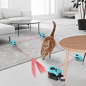 abordables Jouets pour chats-jeu de chasse à la vitesse du chat télécommandé